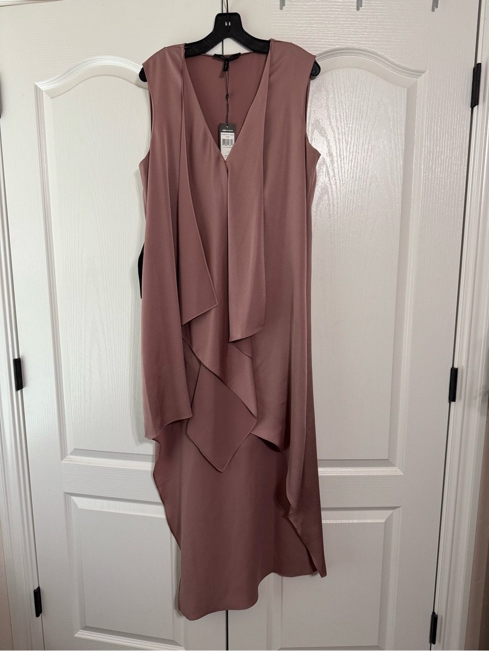 BCBGMAXAZRIA Tara Cascade Ruffle High-Low Dress
